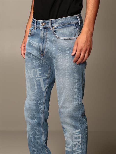 men versace techno jeans|Versace men's jeans.